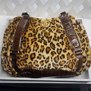 DENNIS BASSO FAUX FUR HANDBAG